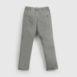 Pantalón de Gabardina Gris