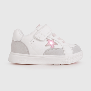 Zapatilla de Luces Blanca con Estrellas de Caminante talla 21 a 27