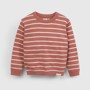 Sweater Rojo Rayado De Niño Infantil talla 3/6 M a 24m/36 M