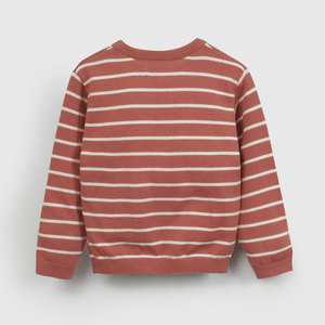 Sweater Rojo Rayado De Niño Infantil talla 3/6 M a 24m/36 M