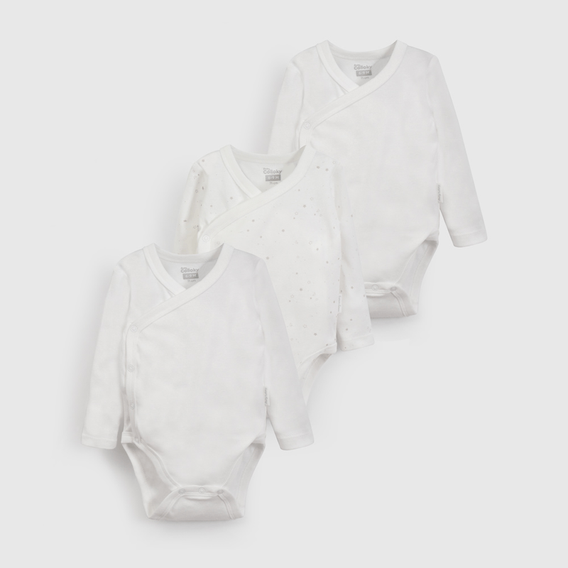 Pack Tres Bodies Blanco Unisex de Bebé preavance RN a 24M