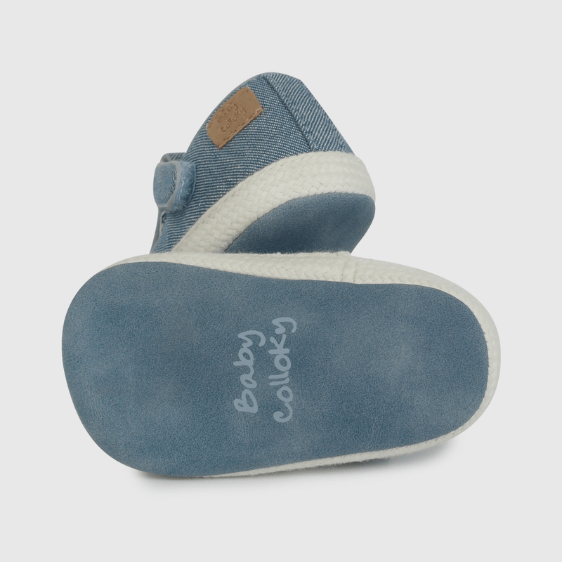 Alpargata Denim Azul de Bebé talla 14 a 18