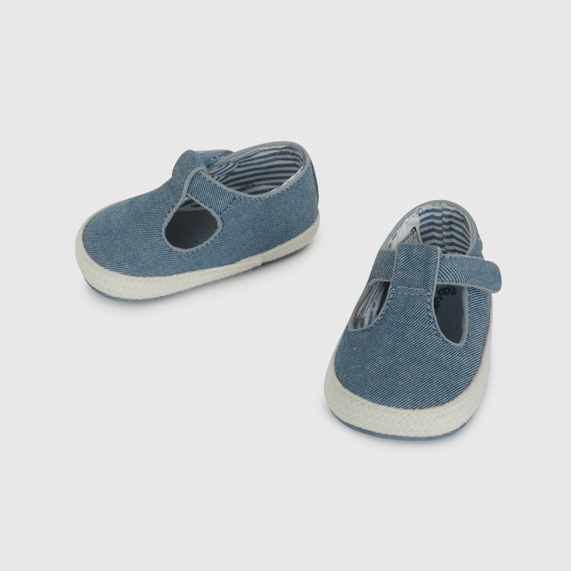 Alpargata Denim Azul de Bebé talla 14 a 18