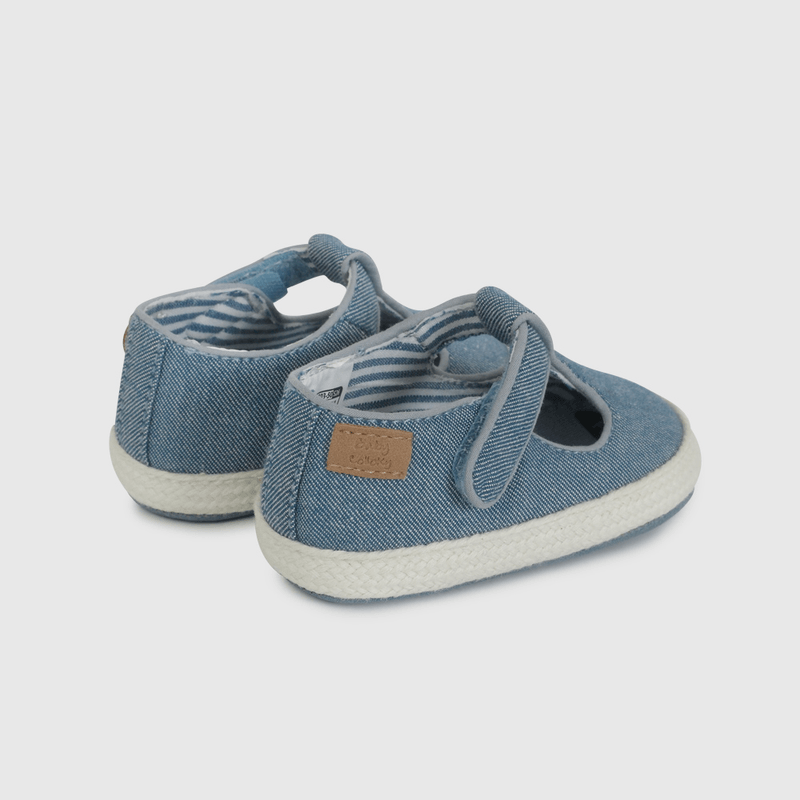 Alpargata Denim Azul de Bebé talla 14 a 18