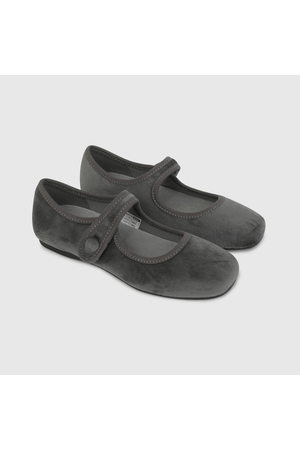 Ballerina Gris Velvet de Niño talla 28 a 38