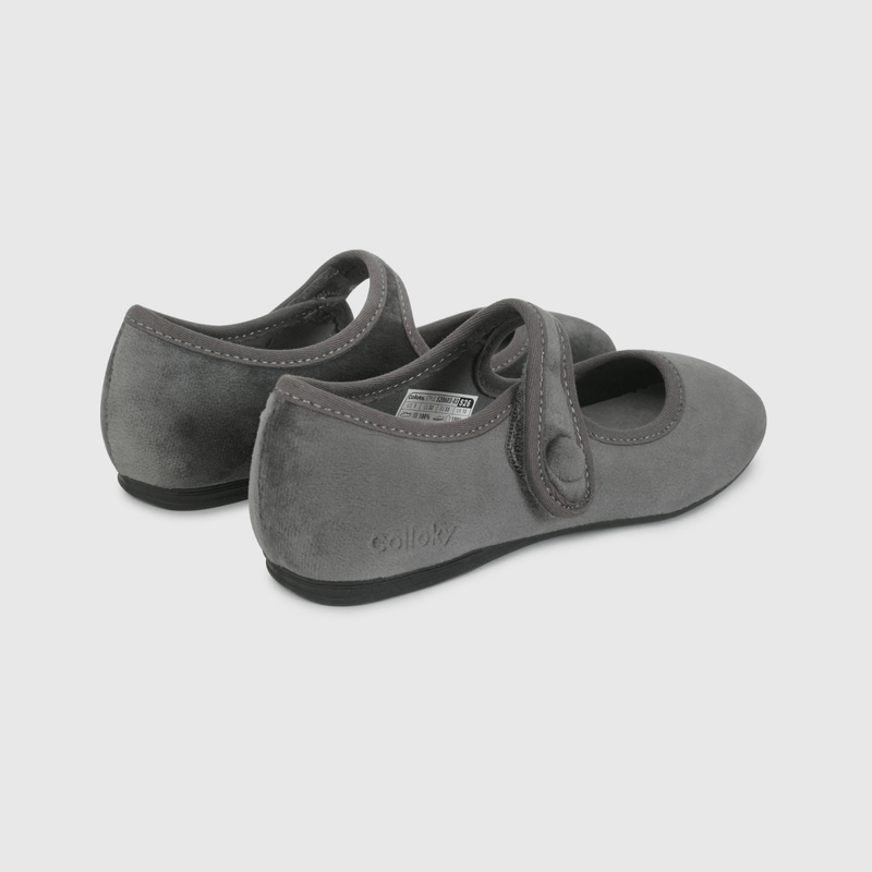 Ballerina Gris Velvet de Niño talla 28 a 38