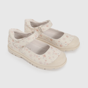 Reina Blanca con Estampado Floral de Niño talla 28 a 38