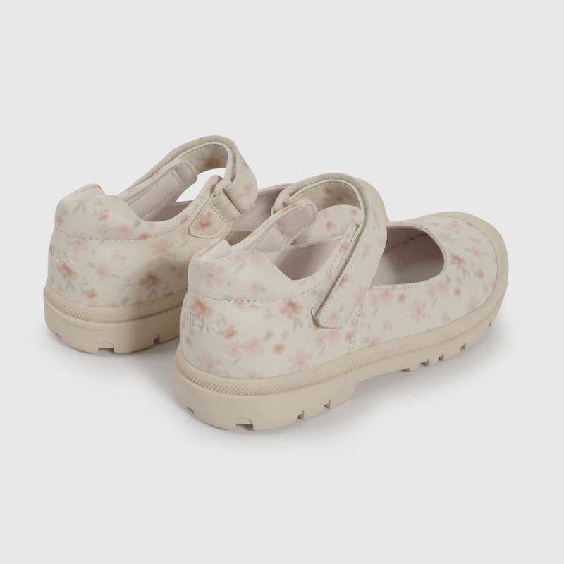 Reina Blanca con Estampado Floral de Niño talla 28 a 38