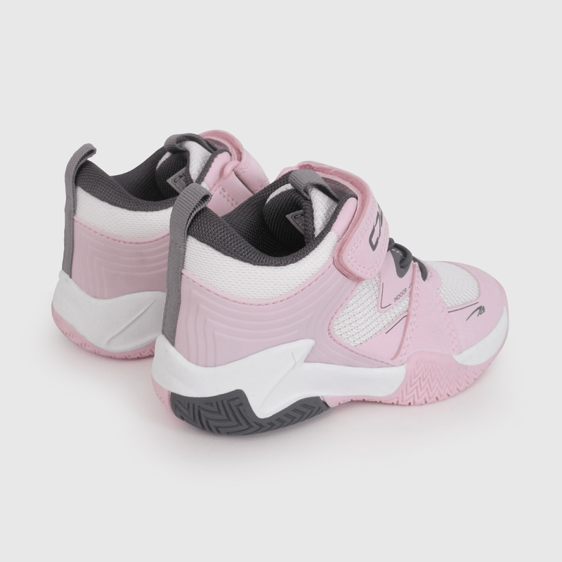 Zapatilla Deportiva Blanca Caña Alta de Caminante talla 21 a 27