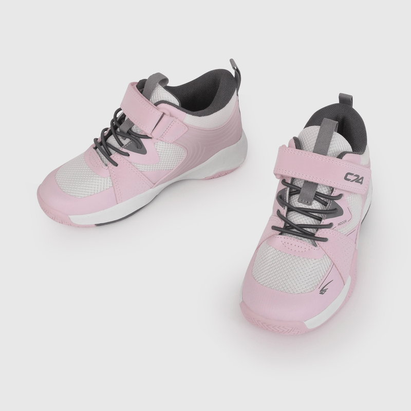 Zapatilla Deportiva Blanca y Rosado de Niño talla 28 a 38