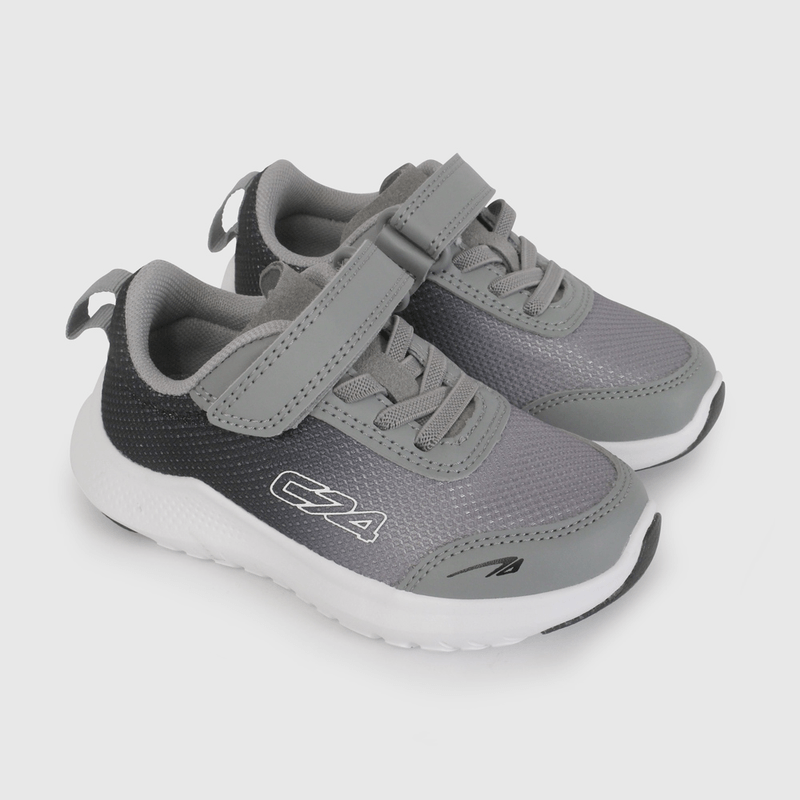 Zapatilla Deportiva Gris con Velcro talla 21 a 27
