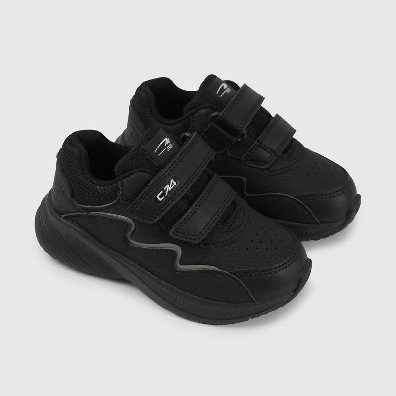 Zapatilla Deportiva para Caminante Unisex Negra Talla 21 al 27