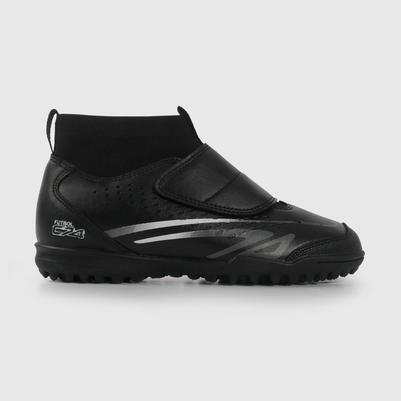 Zapatilla de Fútbol Negra de Niño talla 28 a 38