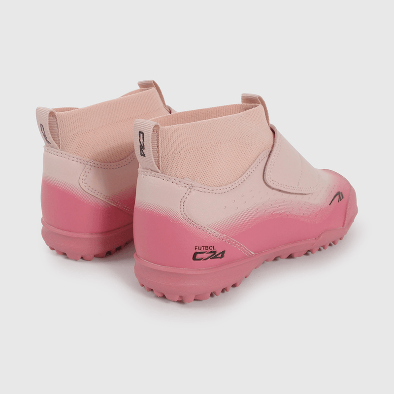 Zapatilla De Fútbol Rosada de Niño talla 28 a 38