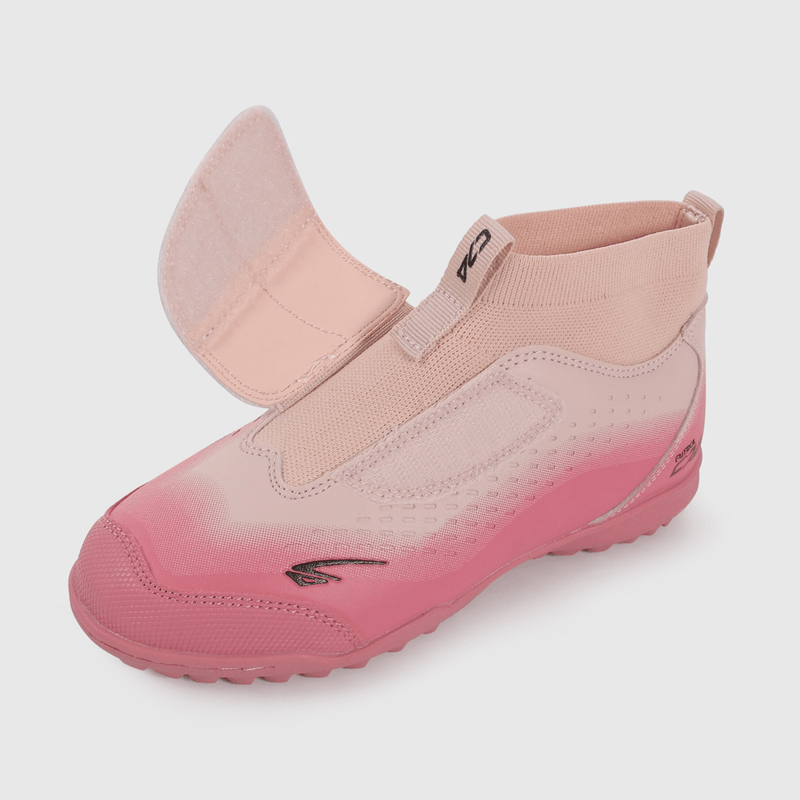 Zapatilla De Fútbol Rosada de Niño talla 28 a 38