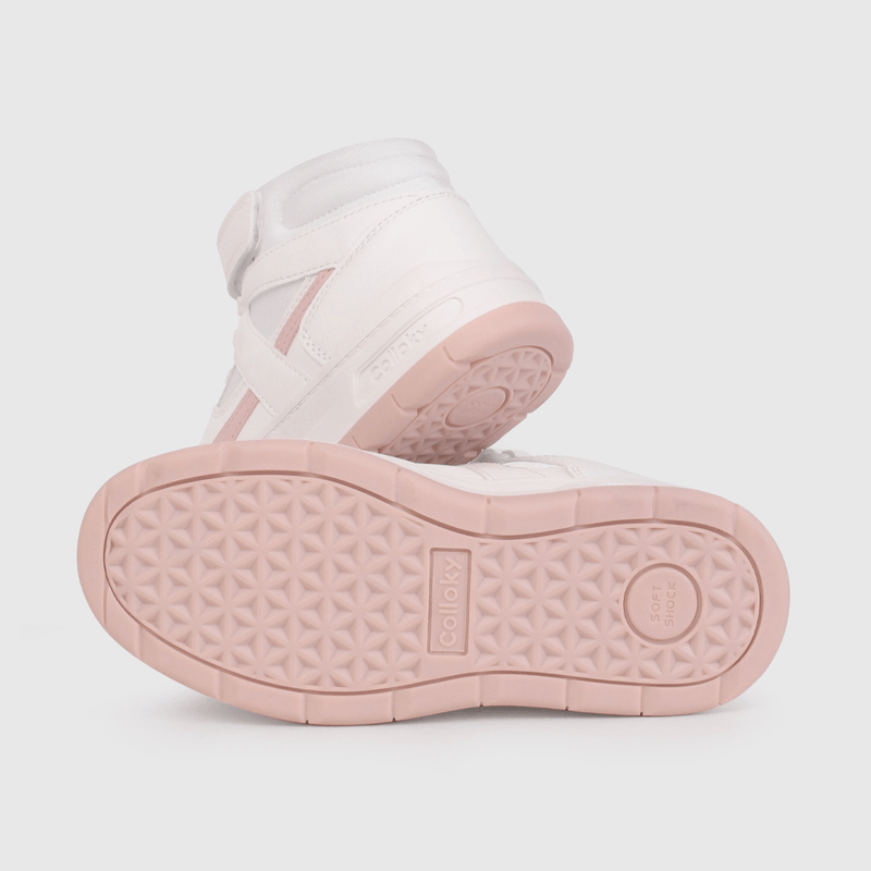 Zapatilla Urbana de Caña Alta Blanca de Niño talla 28 a 38