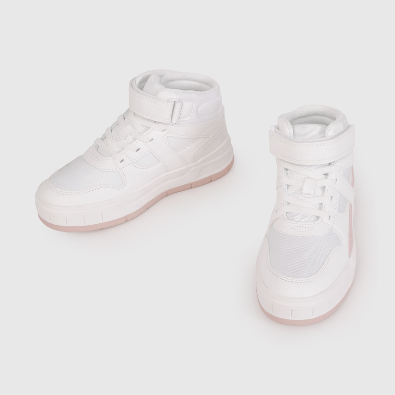 Zapatilla Urbana de Caña Alta Blanca de Niño talla 28 a 38