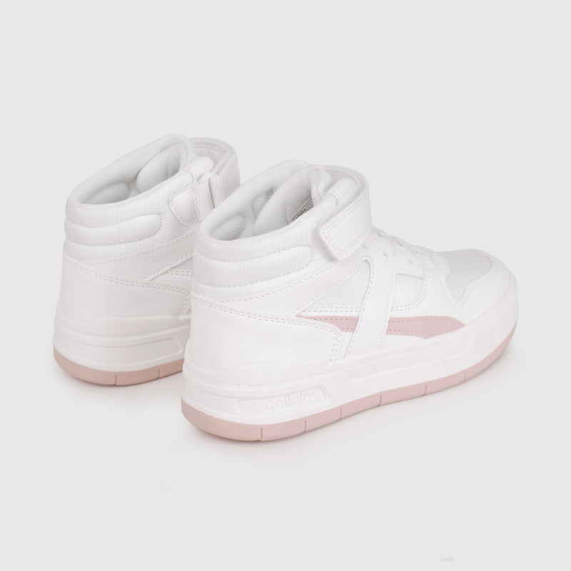 Zapatilla Urbana de Caña Alta Blanca de Niño talla 28 a 38
