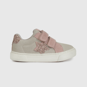 Zapatilla de niña para Caminante Beige con Estrella y Brillos Talla 21 al 27