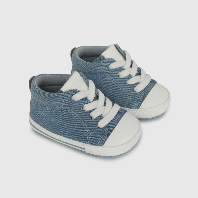 Zapatilla Urbana Caña Alta Azul  de Bebé talla 14 a 18