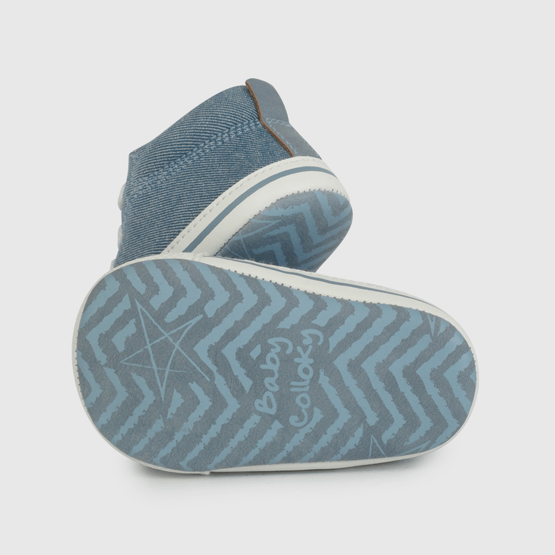 Zapatilla Urbana Caña Alta Azul  de Bebé talla 14 a 18