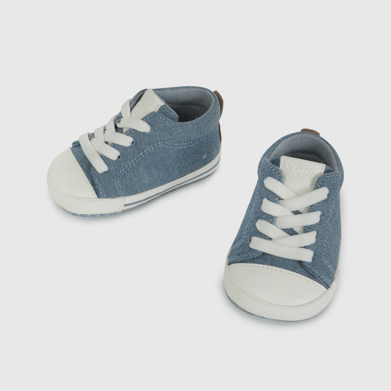 Zapatilla Urbana Caña Alta Azul  de Bebé talla 14 a 18