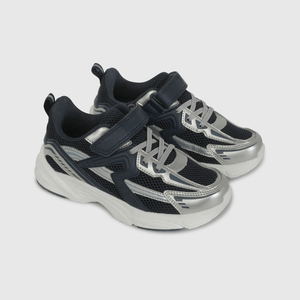 Zapatilla Urbana Azul de Niño con Velcro Elástico talla 28 a 38