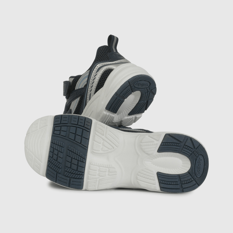 Zapatilla Urbana Azul de Niño con Velcro Elástico talla 28 a 38