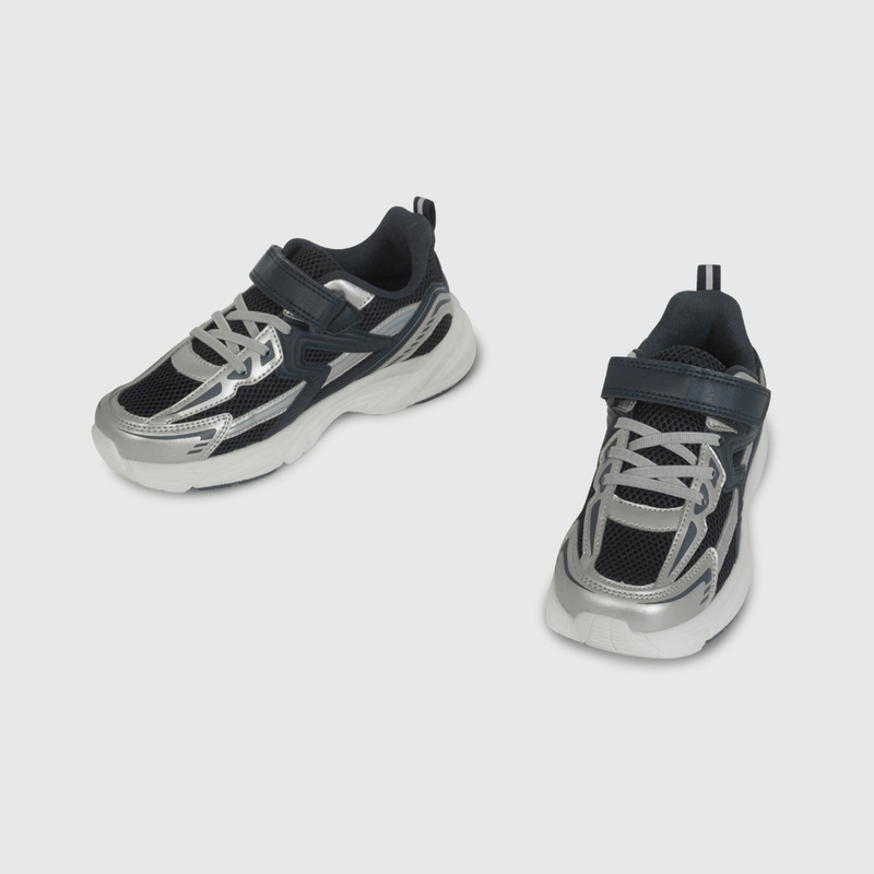 Zapatilla Urbana Azul de Niño con Velcro Elástico talla 28 a 38