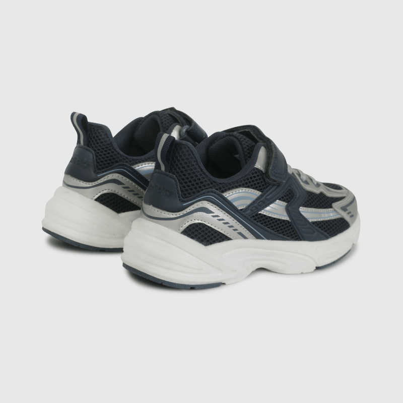 Zapatilla Urbana Azul de Niño con Velcro Elástico talla 28 a 38