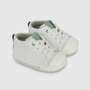 Zapatilla Urbana Caña Alta Blanca de Bebé talla 14 a 18