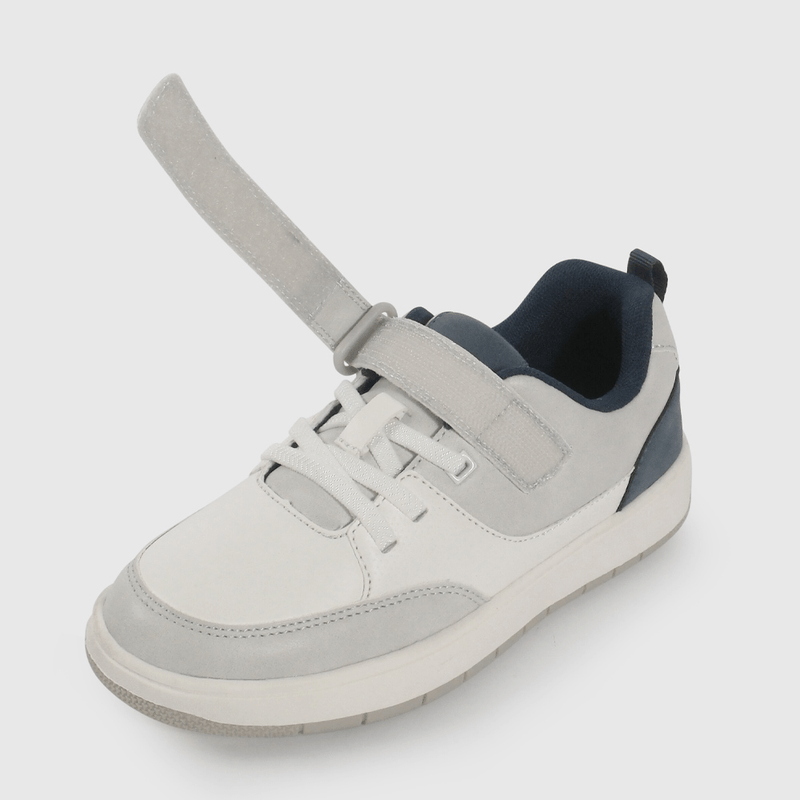 Zapatilla Urbana Skate Blanca y Gris de Niño talla 28 a 38