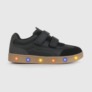 Zapatilla de Luces Negra de Niño talla 28 a 38
