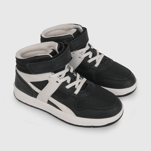 Zapatilla Urbana de Caña Alta Negra de Niño talla 28 a 38
