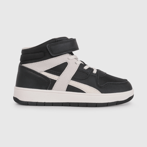 Zapatilla Urbana de Caña Alta Negra de Niño talla 28 a 38