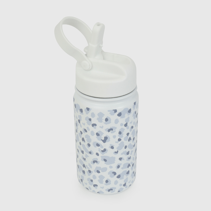 Botella Celeste Flores de Niña talla Única
