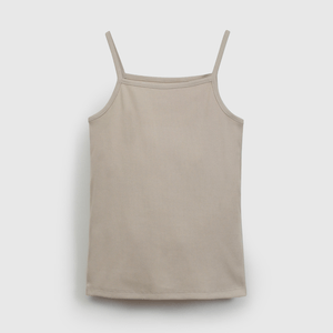 Pack Dos Camiseta Beige Rib de Niña talla 2 a 12 añoss