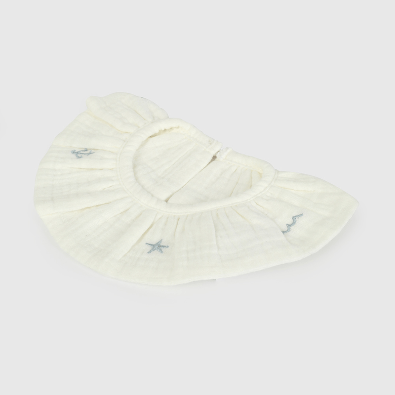 Cuello Blanco Marinero de Bebé de New born talla Única