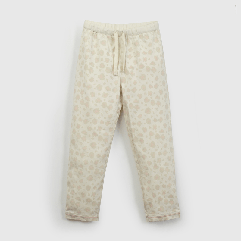 Pijama Beige Camisero Print de Niña talla 2 a 12 añoss
