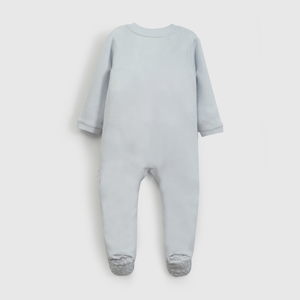 Pijama Celeste Gamuza Oso de Bebé de New born talla 0/3 M a 12/24M