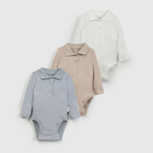 Pack Tres Bodies de Bebé Avance talla 0/3 M a 18/24M