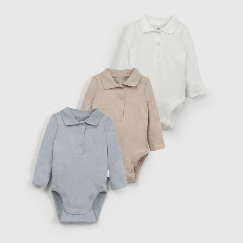 Pack Tres Bodies de Bebé Avance talla 0/3 M a 18/24M