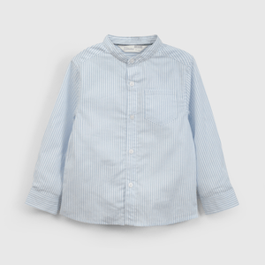 Camisa Blanca Cuello Mao De Niño Infantil talla 3/6 M a 24m/36 M