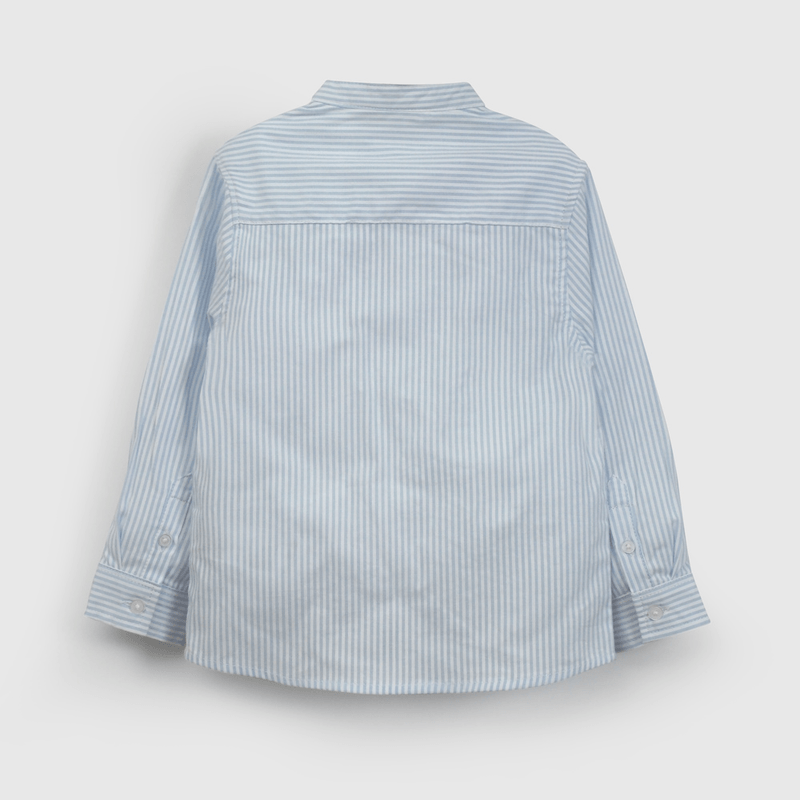 Camisa Blanca Cuello Mao De Niño Infantil talla 3/6 M a 24m/36 M