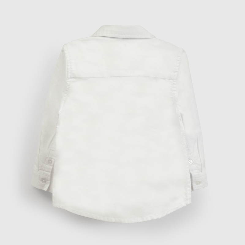 Camisa Blanca Oxford De Niño Infantil talla 3/6 M a 24m/36 M