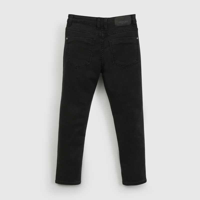Jeans Negro Elasticado de Niño talla 3 a 12 añoss