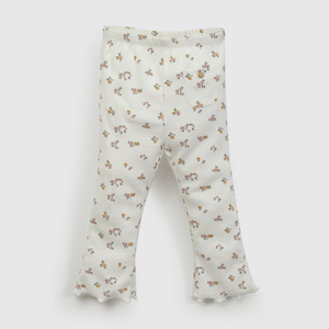 Pata Blanca Flores de Niña Infantil talla 3/6 M a 24m/36 M