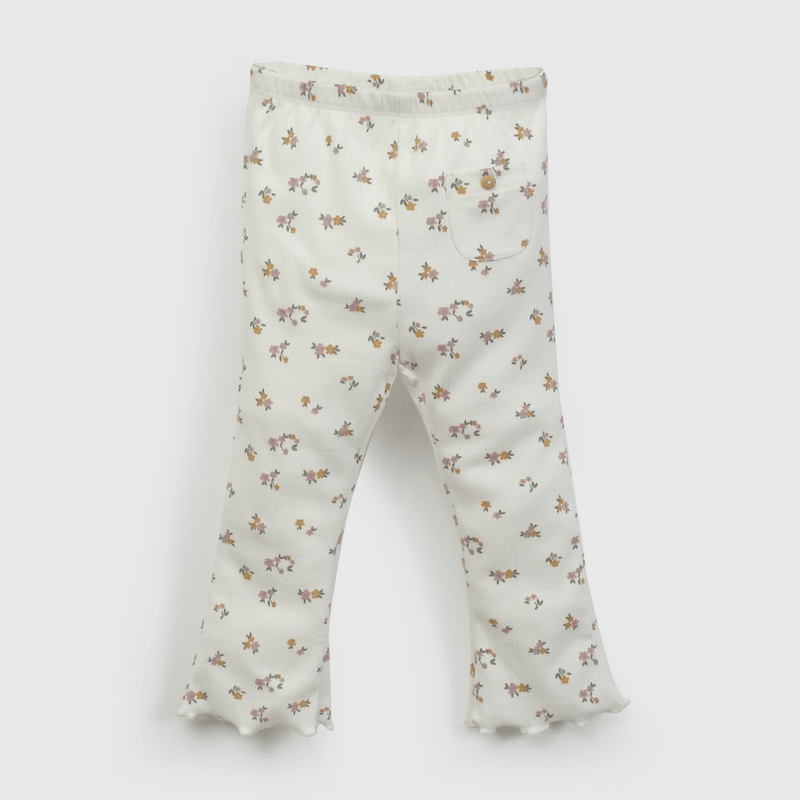 Pata Blanca Flores de Niña Infantil talla 3/6 M a 24m/36 M