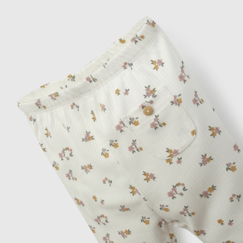 Pata Blanca Flores de Niña Infantil talla 3/6 M a 24m/36 M