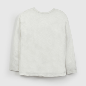 Polera Blanca Botas Cowboy de Niña talla 3 a 12 añoss